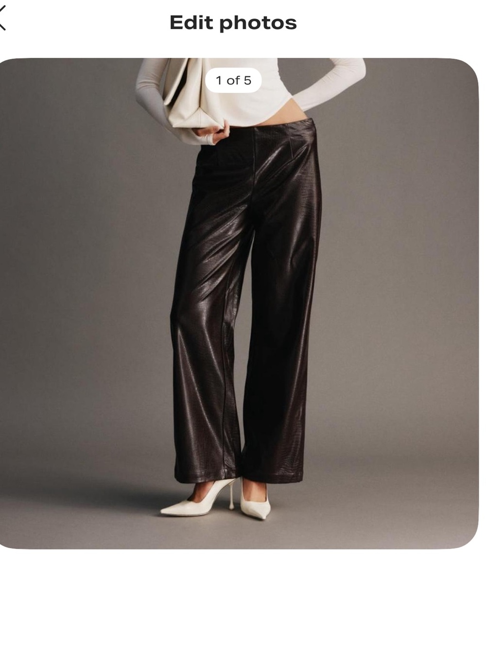 Meshki - Henry Croc Faux leather pants size M. New without tags, never worn.